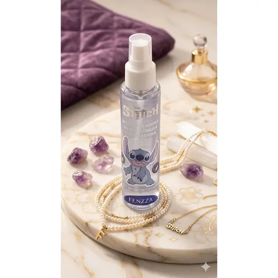 Bruma Fixador de Maquiagem Iluminadora Stitch Fenzza 120ml - Efeito Glow Iluminador