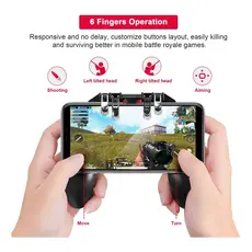 Controle Gamer Manual com Gatilhos Suporte Celular Joystick INOVA CON-7436