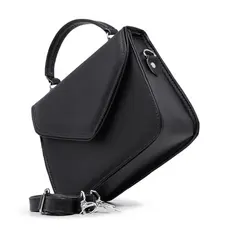 Bolsa feminina transversal pequena de ombro com alça regulavel