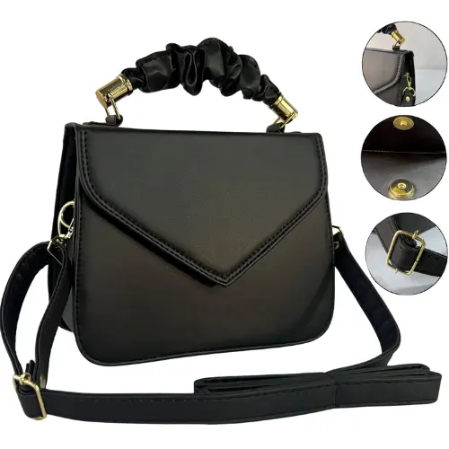 Bolsa Feminina Transversal com Alça Frufru - Moderna, Pequena, Casual e Elegante