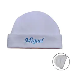 Touca Personalizada RN Bebê Recém Nascido Bordada Nome Do Seu bebê