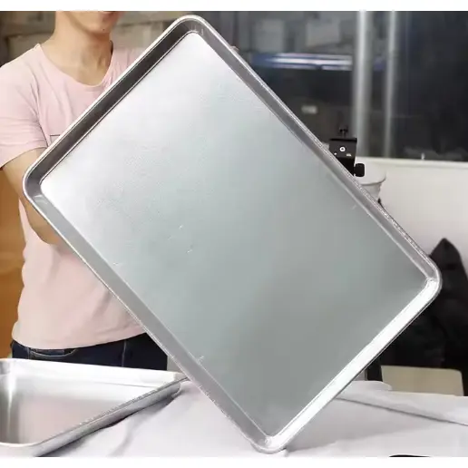 Assadeira Forma 60 X 40 CM Gigante Chapa Alumínio Antiaderente Profissional Bandeja Restaurante