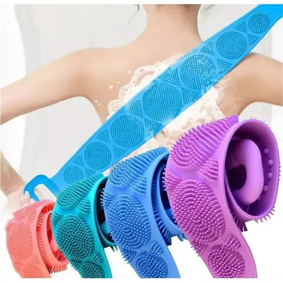 Esponja de banho lava costa Silicone anti bacteriano cores sortido