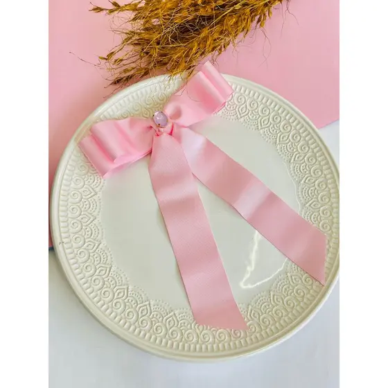 Laço de Luxo com ponta / laço tendência / laço de cabelo com ponta / laço da moda /laço rosa  / Laço grande