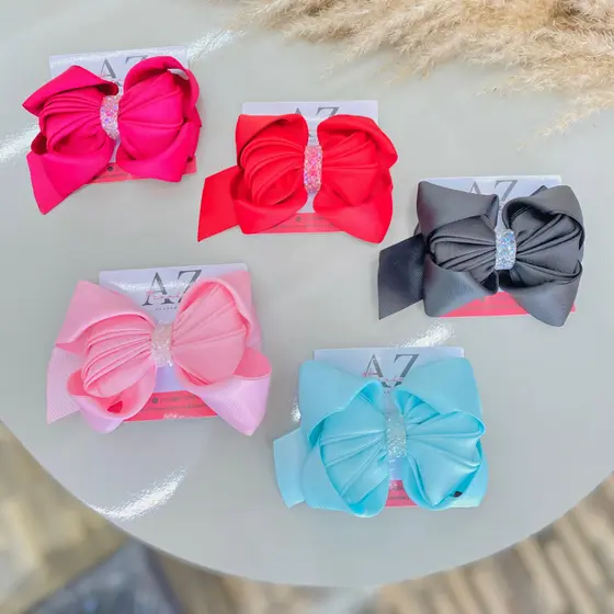 Laço infantil no bico de pato / Laço pink  / Laço rosa/Laço azul bebê /Laço vermelho /Laço princesa