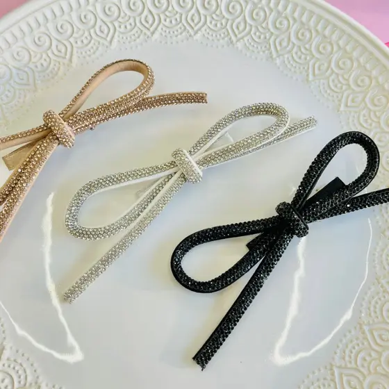 Laço de Luxo   / laço tendência / laço de cabelo / laço da moda //Laço pequeno / Laço com brilho/Laço delicado brilhoso