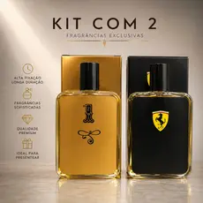 Perfume Masculino 100ml | Kit com 2 ou Unidade | Alta Fixação • Longa Duração