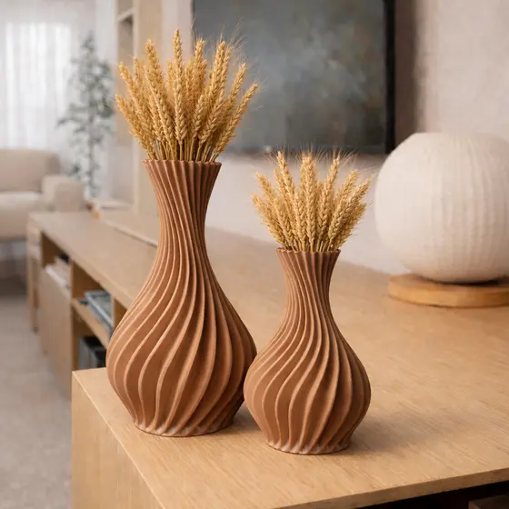 Vasos Decorativos Minimalistas Design Orgânico Premium para Sala Hall Moderno Geometrico Enfeite