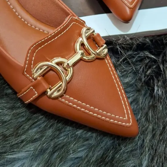 Sapatilha Feminina Bico Fino Elegante Macia e Confortável Casual Discreta Promoção Original