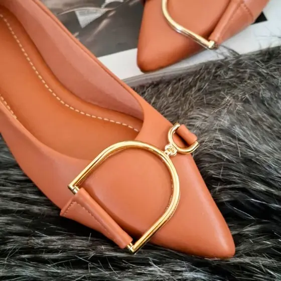 Sapatilha Bico Feminina Fino Casual Confortável Sapato feminino bico fino