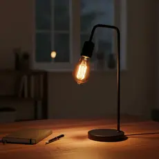 Kit 2 Luminária de Mesa Abajur L Retro Vintage Moderno Sala Quarto Escritório Recepção 127v/220v