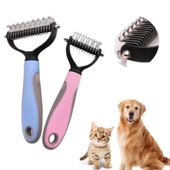 Desembaraçador De Pelos Longos Para Pet Rasqueadeira Cães E Gatos