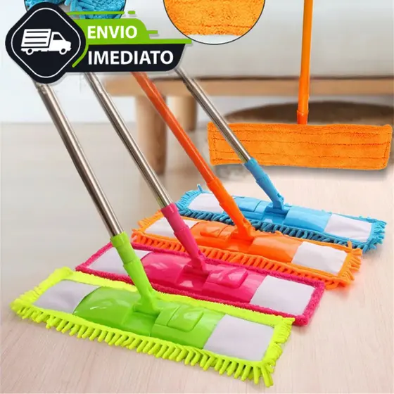 Rodo Mop Esfregão Retratil Microfibra Vassoura Microfibra Tira Pó 9285