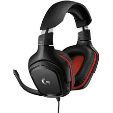 Headset Gamer Logitech G332 Preto Com Vermelho - 981-000755