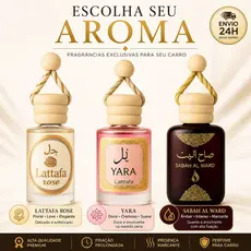 Cheirinho Árabe 10ml para Carro – Aromatizante Automotivo de Pendurar | Escolha sua Fragrância