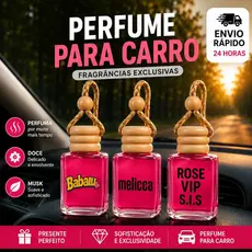 Pingente Aromatizante Cheirinho de Carro Perfume Escolha sua Fragrância