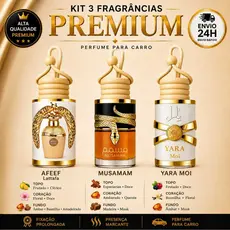 Cheirinho Árabe Feminino para Carro Aromatizador Perfume Ideal Uber
