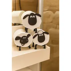 Suporte de Papel Higiênico Shaun Ovelha Carneiro Decoração de Banheiro