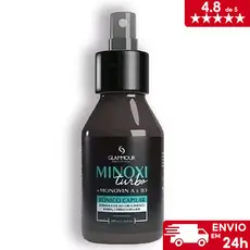 Tônico Capilar Sérum de Crescimento de Barba , Cabelos, e Sombracelha Glammour Moxil Monovin Turbo100ml