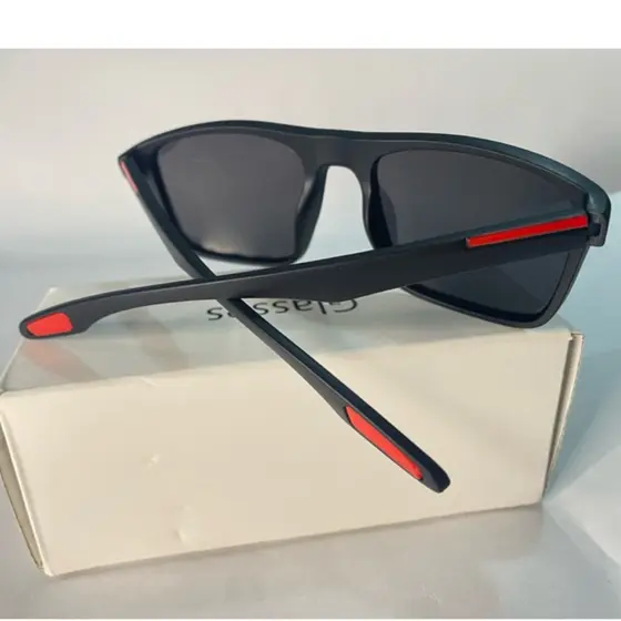 ÓCULOS DE SOL MASCULINO POLARIZADO QUADRADO UV400
