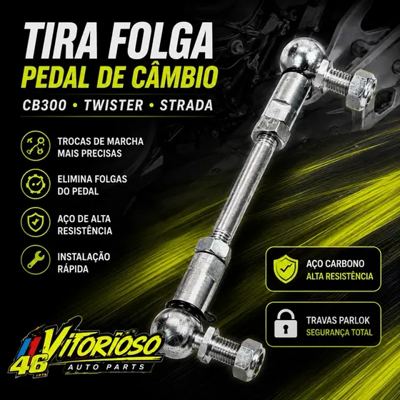 Adaptador Tira Folga Pedal Câmbio Marcha Cb 300 E Twister
