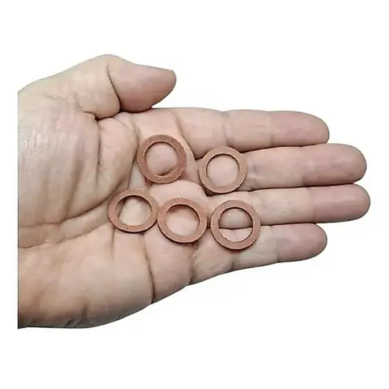 5 Arruelas Fibra M14 Parafuso Óleo XT 600 RD 350 Virago 250 Vedação Motor