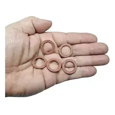 5 Arruelas Fibra M14 Parafuso Óleo XT 600 RD 350 Virago 250 Vedação Motor