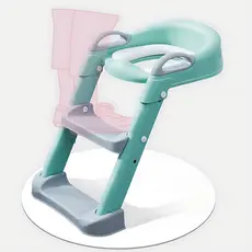 Troninho Assento Vaso Sanitário Infantil Com Escada Dobrável