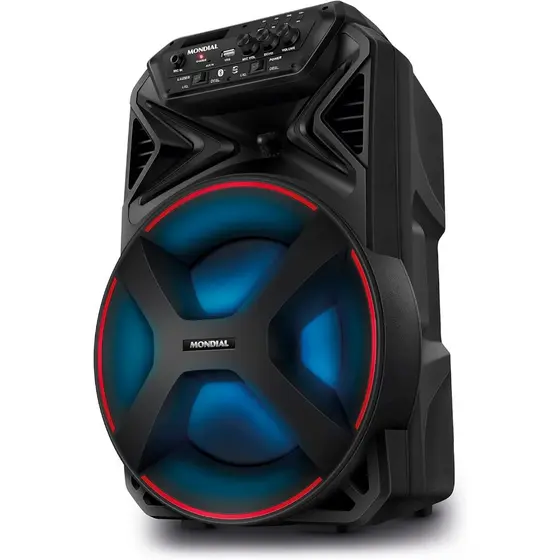 Caixa de Som Amplificada Mondial Connect Party Plus 250W RMS Bluetooth Bivolt CM-250