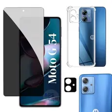 Película Privacidade Fosca Para Moto G54 - Câmera 3D - Capa Capinha