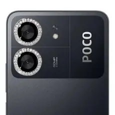 Película Strass Prata para Câmera Xiaomi Poco C65