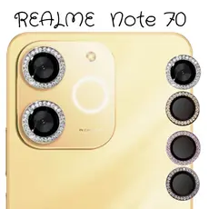 Película Protetor Da Câmera Strass Brilho Para Realme Note 70