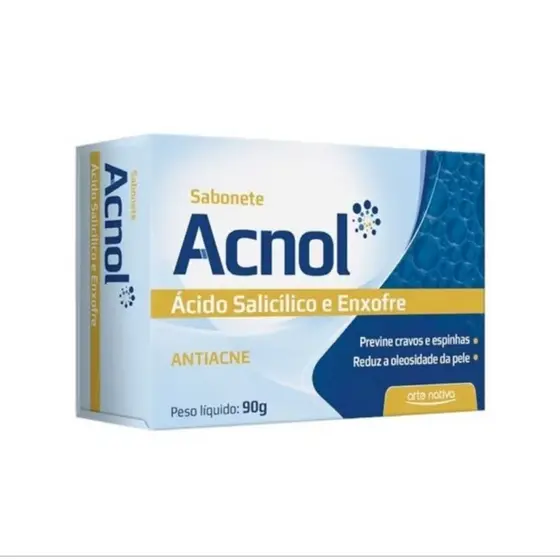 Sabonete Acnol Antiacne Com Ácido Salicílico e Enxofre 90g