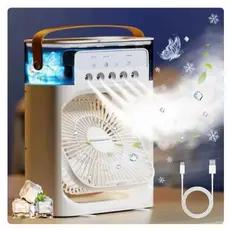 Refrigerador ventilador Climatizador Portátil 3 em 1  Umidificador, LED e 3 Velocidades Bivolt