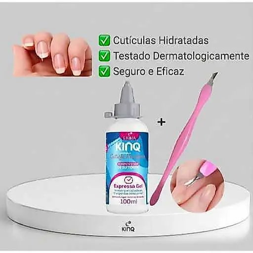 KINQ EXPRESSO GEL REMOVEDOR DE CUTICULAS + APARADOR CUTÍCULA