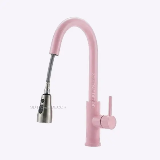 Torneira De Bancada Cozinha Rosa Torneira Cozinha Monocomando Rosa Extensor Ducha Rosa Cozinha