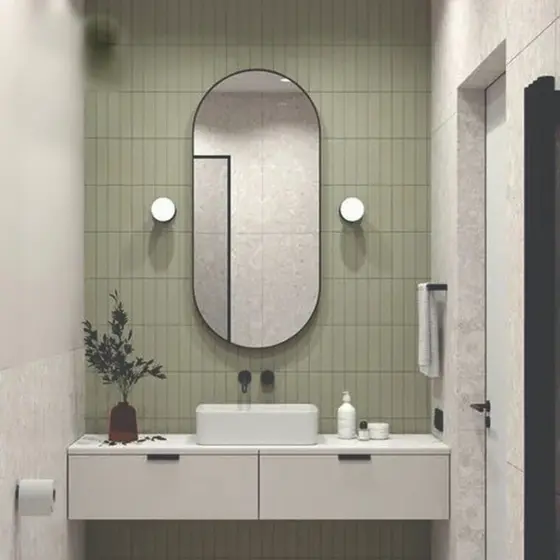 Espelho Luxo Oval Com Moldura Dourada ou Preta Decoração Moderna Chique Luxuosa