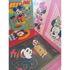 Caderno Universitário Disney Mickey Minie Capa Dura Variados