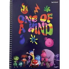 Caderno Universitário Divertidamente 2-Disney Pixar-Perfeito Escola ou Faculdade
