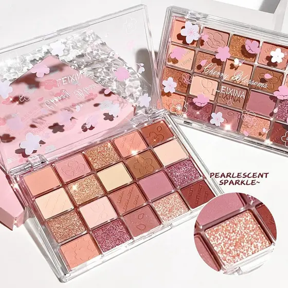 20 Paleta de Lantejoulas de Sombra Colorida Glitter Pearlescent Matte ins Paleta de Maquiagem