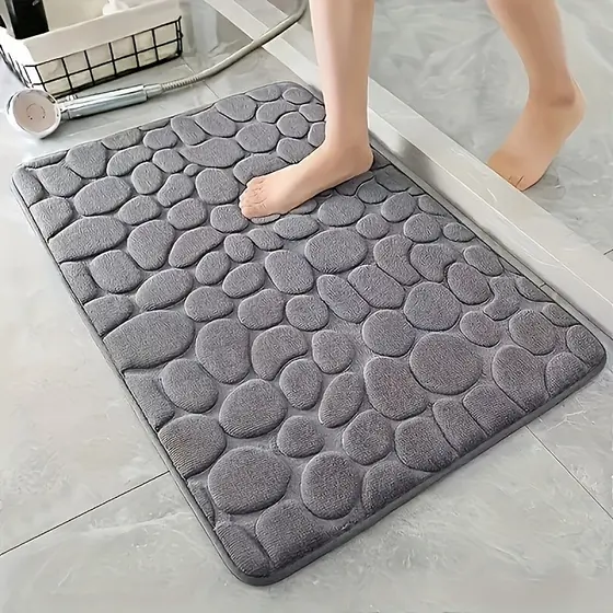 Tapete De Lã Coral Outono E Inverno (23.64 * 15.76) – Antiderrapante Para Porta De Banheiro Entrada
