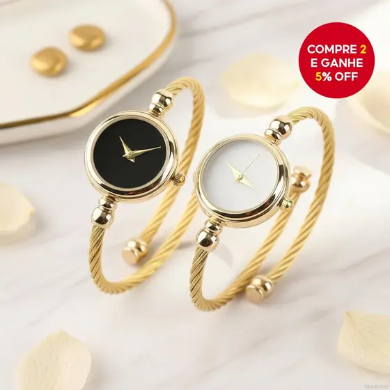 Relógio de Pulso Feminino de Quartzo em Aço Inoxidável Pequeno e Simples, Moda Casual Retro