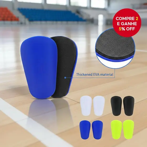 1 Par de Mini Protetores de Canela para Futebol, Protetores de Perna Resistentes ao Desgaste e com Absorção de Impacto