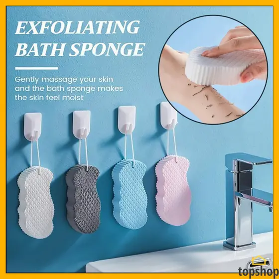 Novo Esfoliante de Esponja Macia para Banho de Bebês e Adultos, Esponja de Limpeza de Pele, Removedor de Pele Morta
