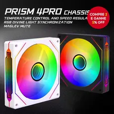 Controlador de Ventilador para Laptop Argb Prism 4pro, Dissipação de Calor no Gabinete PC, Luz Colorida de
