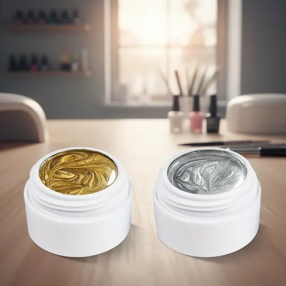 XEIJAYI Gel de Unha Metálico Duo para Escultura e Gel UV em Relevo, Cola para Pintura Artística de Unhas Criativa
