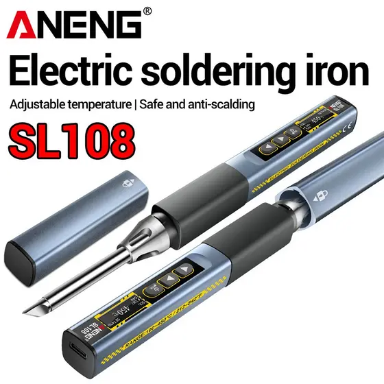 ANENG SL108 Ferro De Solda Elétrico 96W Ferramenta Ajustável De Aquecimento Rápido Para Eletricistas Venda De Primavera