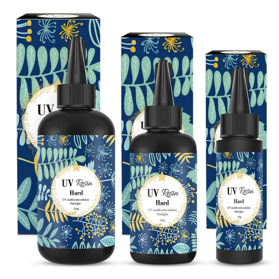 Novo Adesivo Uv de Alta Transparência - Resina Epóxi de Baixo Odor para Arte em Unhas e Artesanato