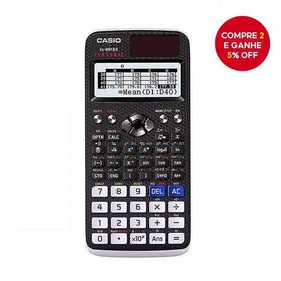 Calculadora Científica Casio FX-991EX 240 Funções Presente Ideal Para Férias Ou De Volta Às Aulas