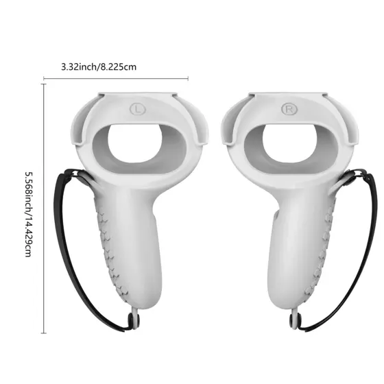 Novo Grip para Controle do Oculus Meta Quest 2 Acessórios Capa para Controladores VR Touch Protetor com Capas